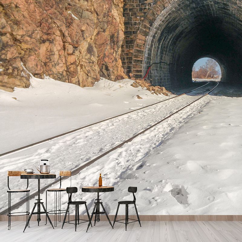 Modern Style Spatial Extension Mural Mildew Resistant Wallpaper for Decoration