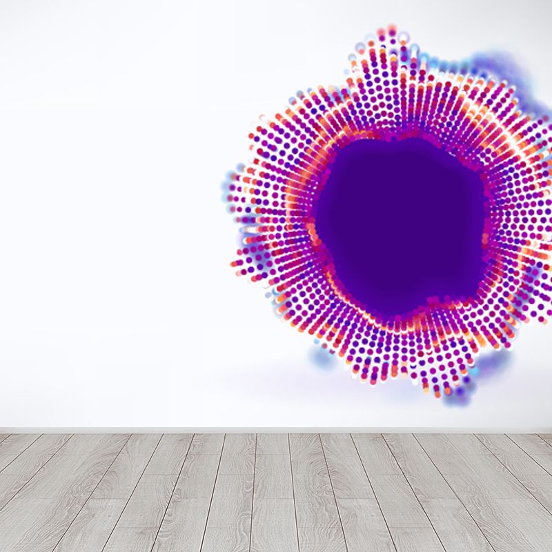 Moisture Resistant Abstract Mural Decal Modern Non-Woven Material Wall Covering, Custom Print