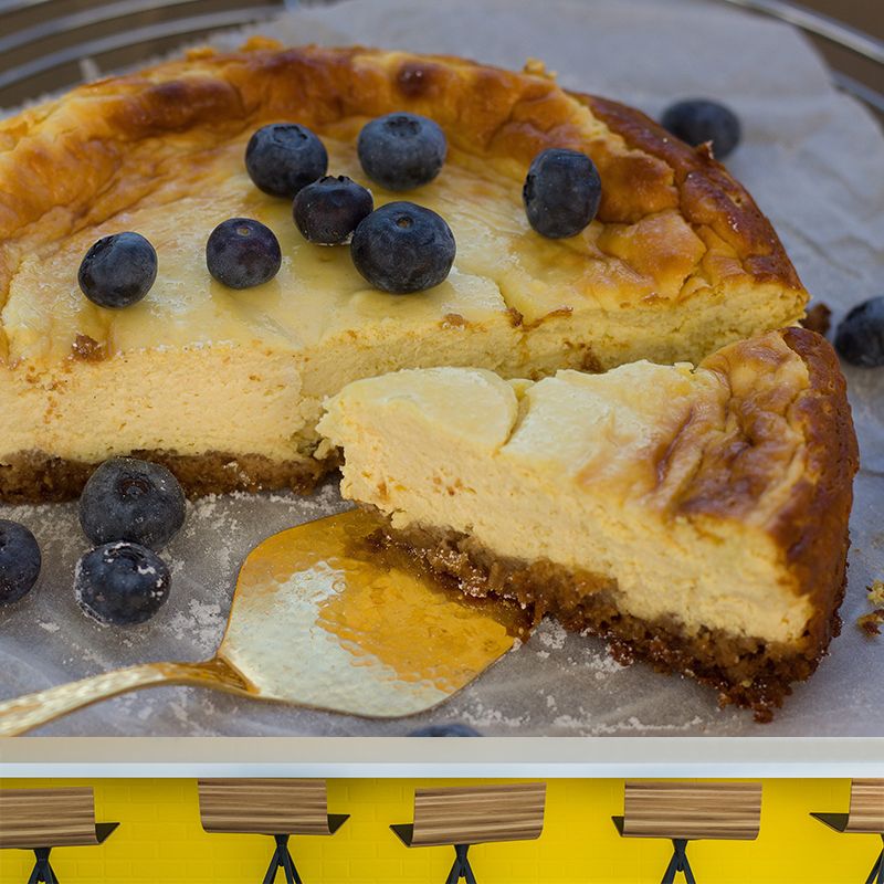 Delicious Cheesecake Mural Wallpaper Decorations for Dessert Shop Kitchen