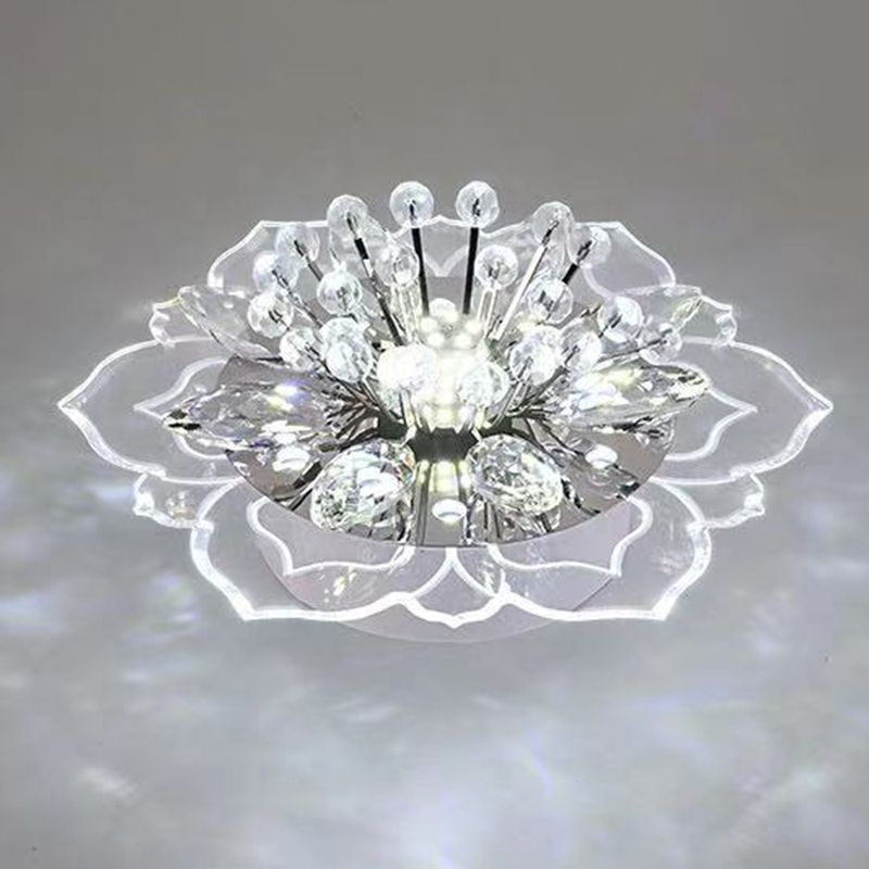 Fleur d'ébullition moderne Plafond des ébouillants Crystal Ceiling Lights