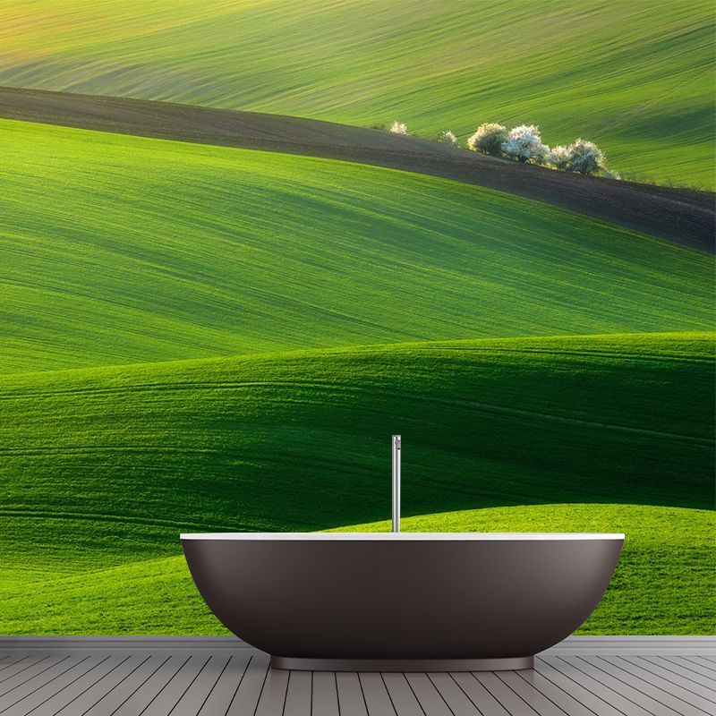 Green Hills Landscape Wall Mural Decal Washable Modern Home Gallery Wall Covering