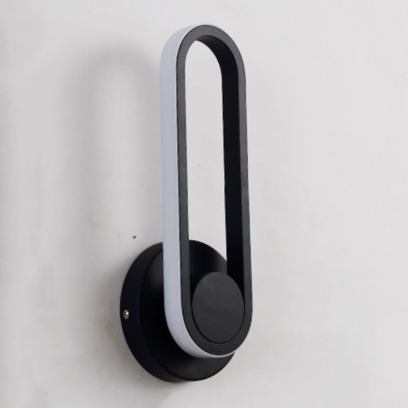 Single Light Geometric Shape Wall Lighting Modern Style Metal Wall Light Sconce