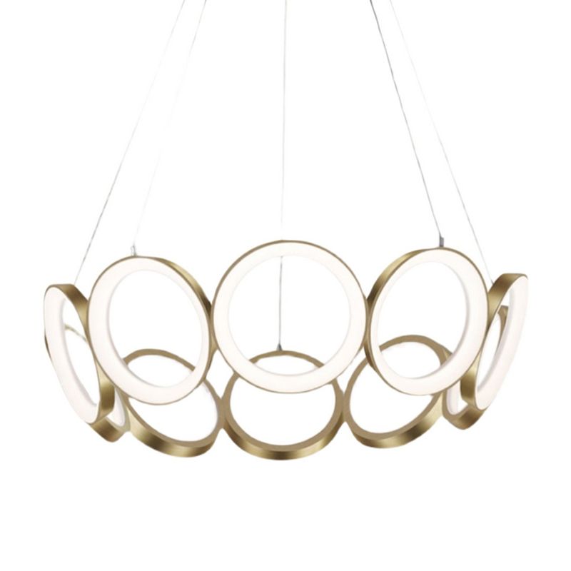 Modern Minimalism Style LED Chandelier Pendant Light Circular Chandelier