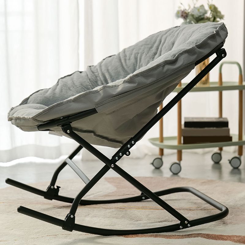 Contemporary Indoor Rocking Chair Nursery Rocking Chair for Living Room with Ottoman