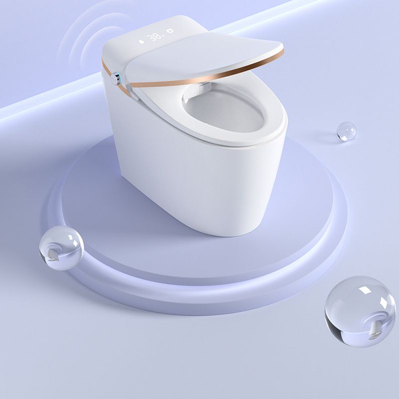 Elongated All-In-One Toilet Bowl Siphon Jet Contemporary Toilet