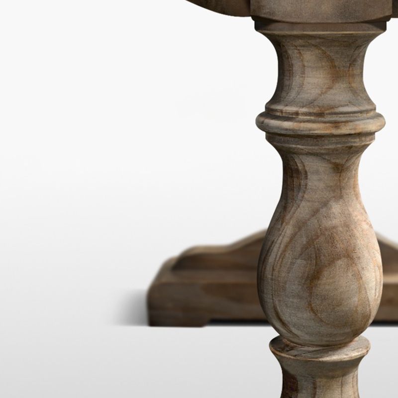 Rectangle Bar Pub Table Set 1/3/4 Pcs Antique Solid Wood Bar Table and Stools