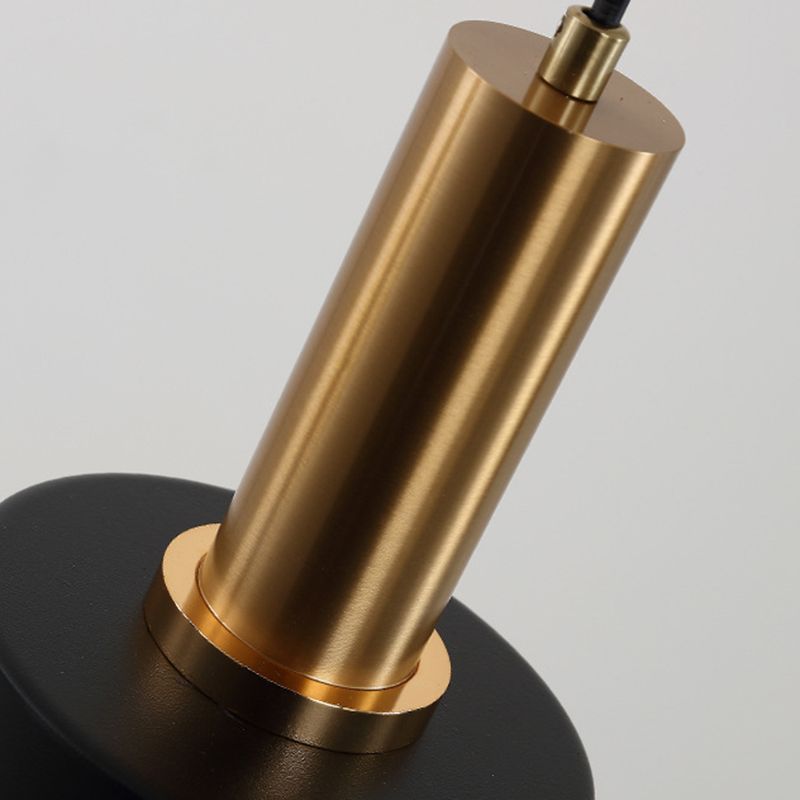 7.87" H 3-Light Modern Cluster Cylinder Kitchen Island Ceiling Light Metal Hanging Light