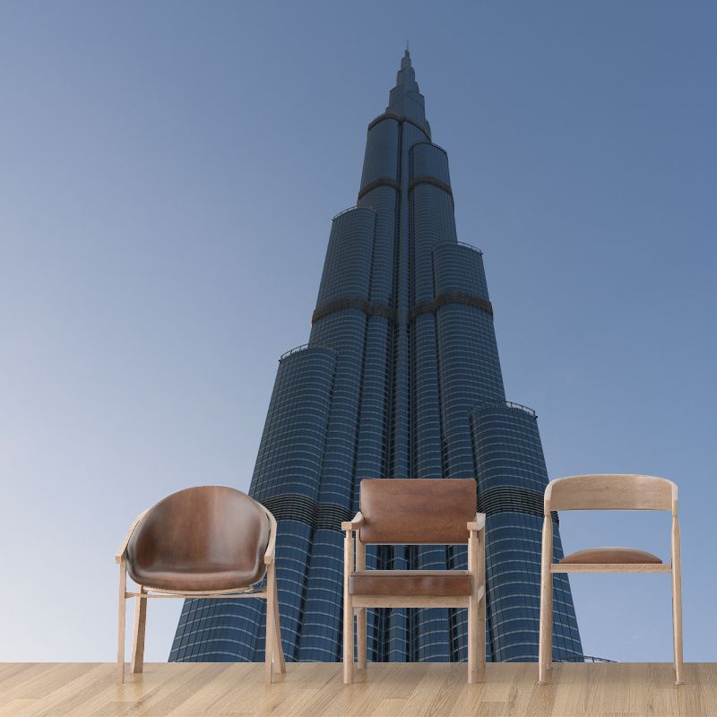 Photo City Architecture Mural Personalized Size Wall Covering for Meeting Room