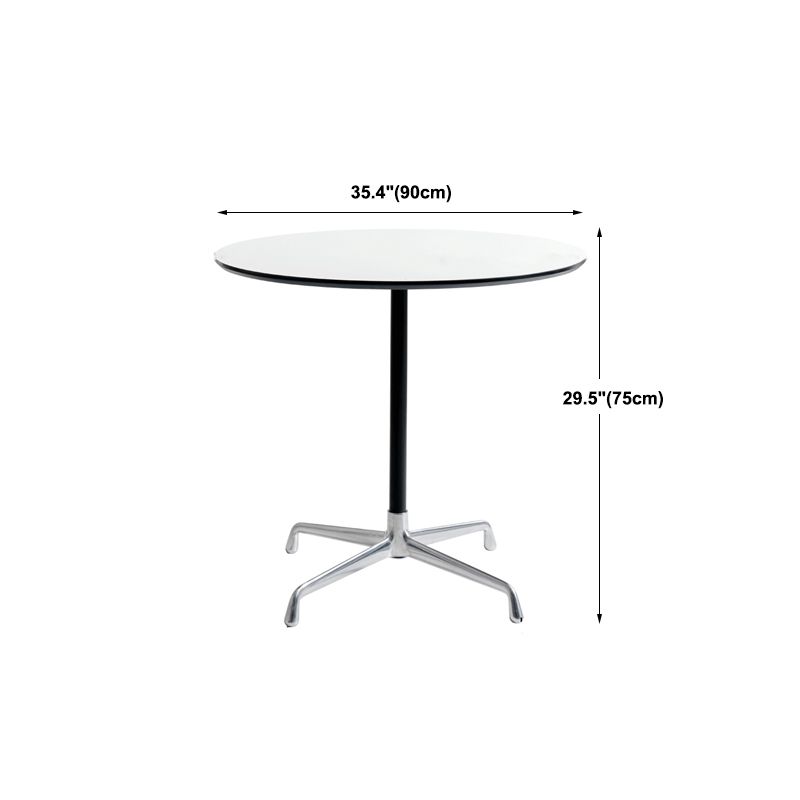 Scandinavian Coffee Table Round Wooden Cocktail Table Set for Living Room