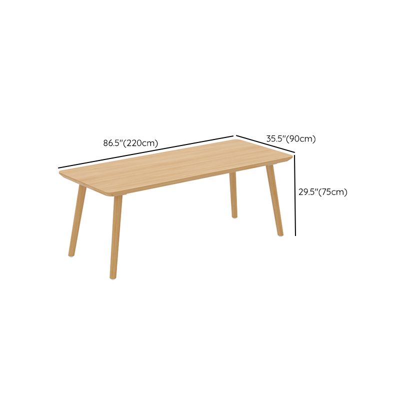 Solid Wood Dining Set 1/4/5 Pcs Rectangle Dining Table with Slat Back Chairs