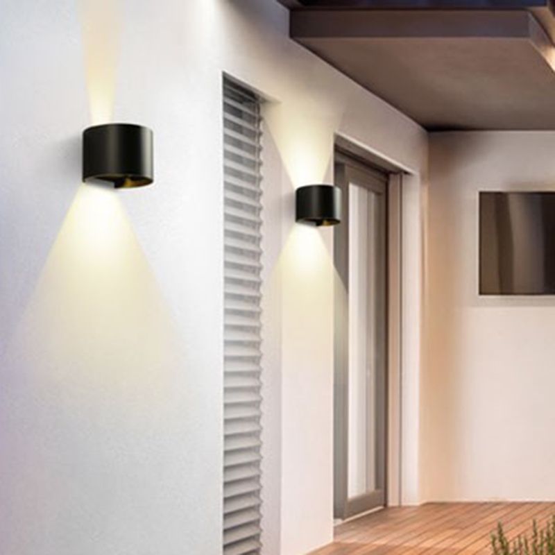 Geometrische Schattenwandbeleuchtung moderner einfacher einzigartiger Stil Metal 1 Licht Leuchte Licht in Schwarz