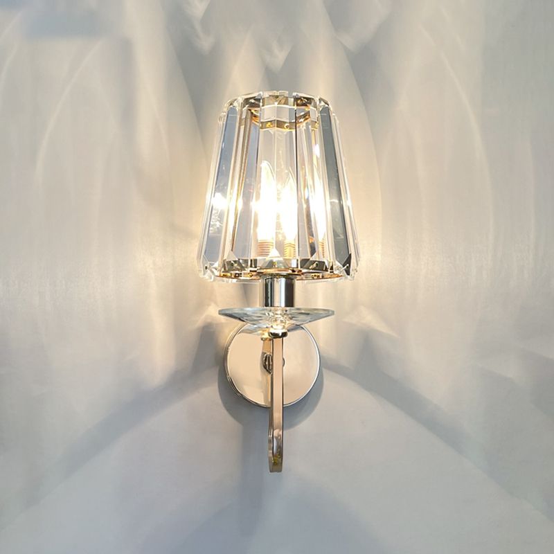 Luces de apliques geométricas de estilo contemporáneo Cristal 1 luces de pared ligeras