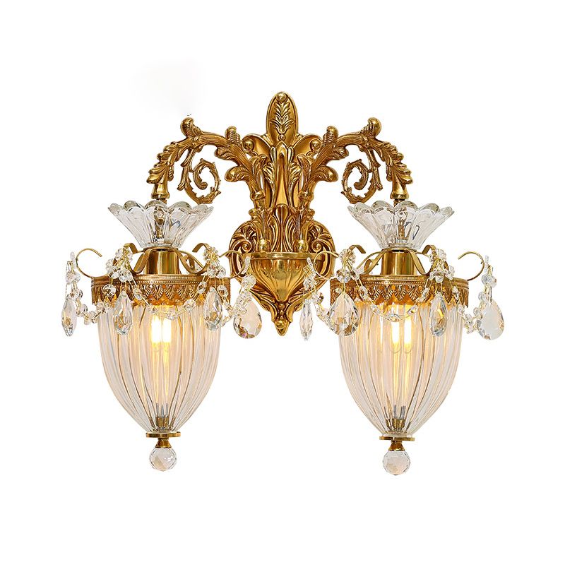 Nordic Style Copper Vanity Light Cone Shape Vanity Lamp for Shower Room