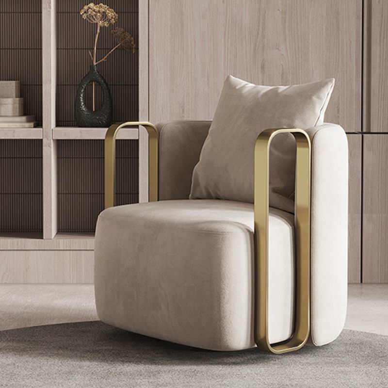 Barrel Chair 28.74" L x 31.49" W x 27.55" H Swivel Barrel Accent Chair for Living Room