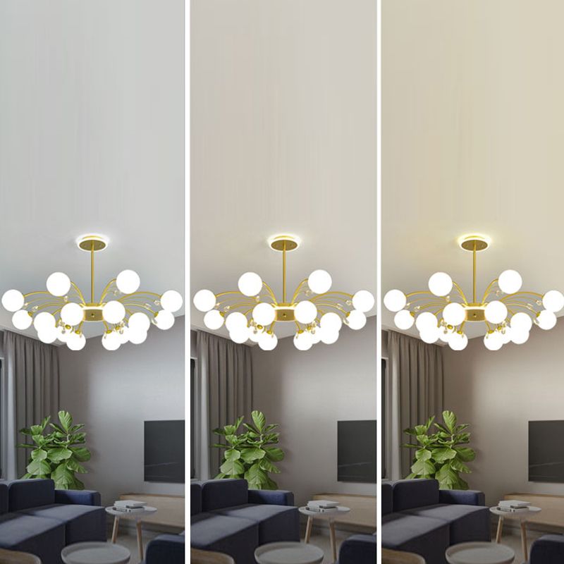 Globe Pendant Lights Modern Glass Pendant Lighting Fixture for Living Room