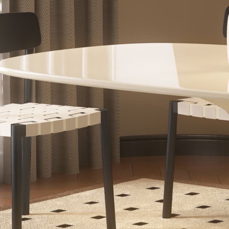 1/4/5 Pieces White Oval Wooden Pedestal Dining Furniture Set for Home
