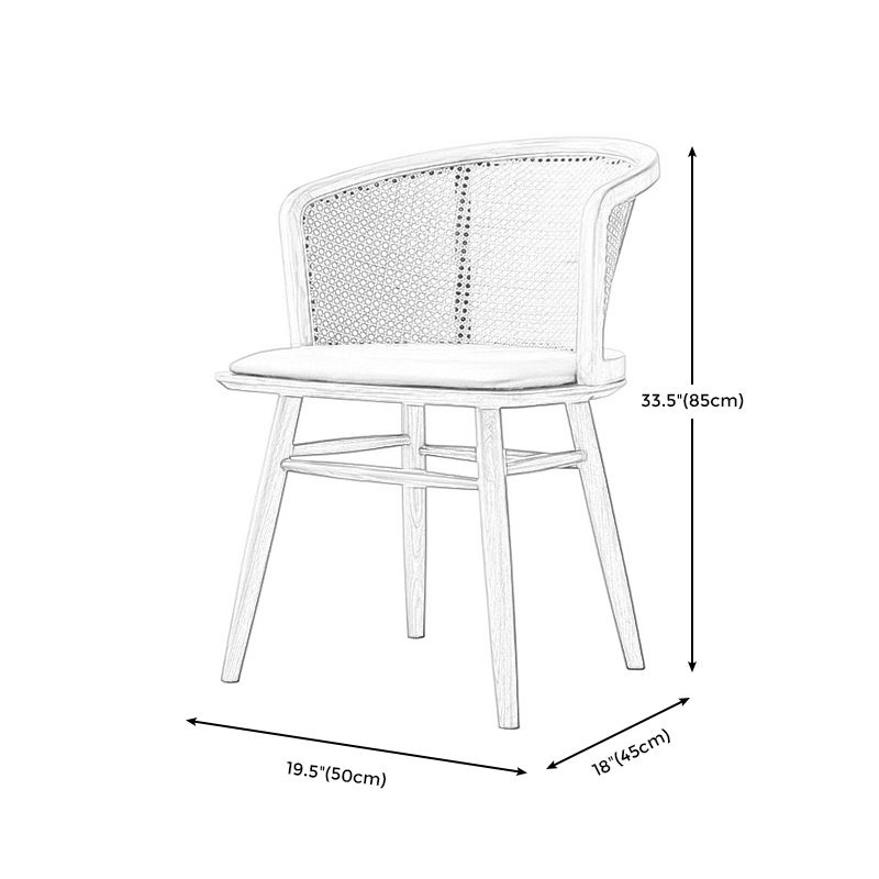 Linen Chair Solid Wood Frame Arms Included Chair for Living Room