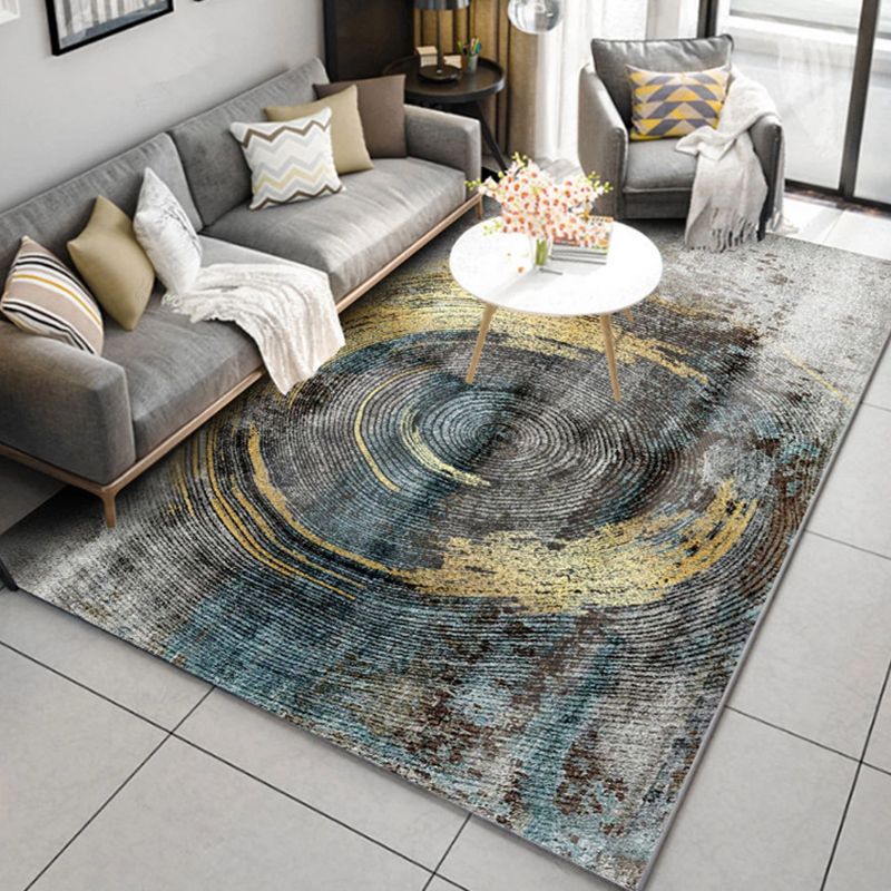 Tono grigio semplice tappeto interno in poliestere Rendering tappeto tappeto resistente alle macchie per la decorazione della casa