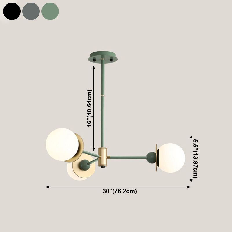 Lampadario bianco lampadario in vetro moderno apparecchio di illuminazione sospesa per sala da pranzo