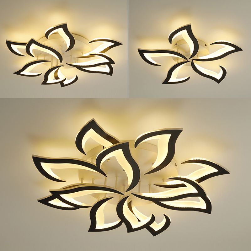 Modern Unique Shape Flush Mount Ceiling Fixture Flush Ceiling Lights for Dining Room