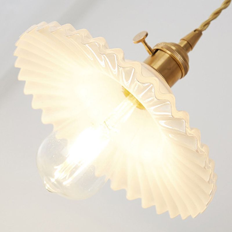 Kit de luz colgante industrial de 1 luces de vidrio suspendido de iluminación para comedor para comedor