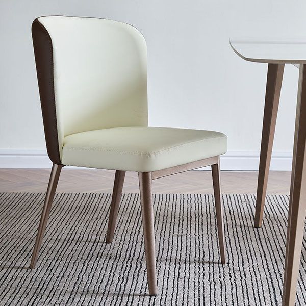 Nordic Dining Set 1/4/5 Pieces Sintered Stone Dining Table with Leather Chairs
