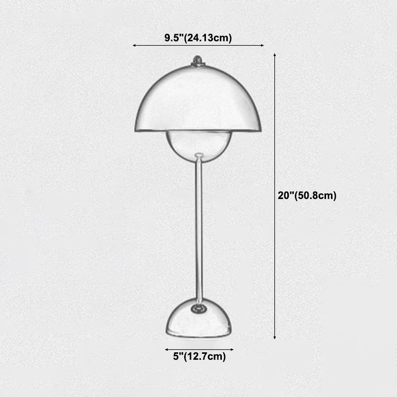 Macaron Dome Shade Table Lamp, Metal Table Light with An On/Off Switch