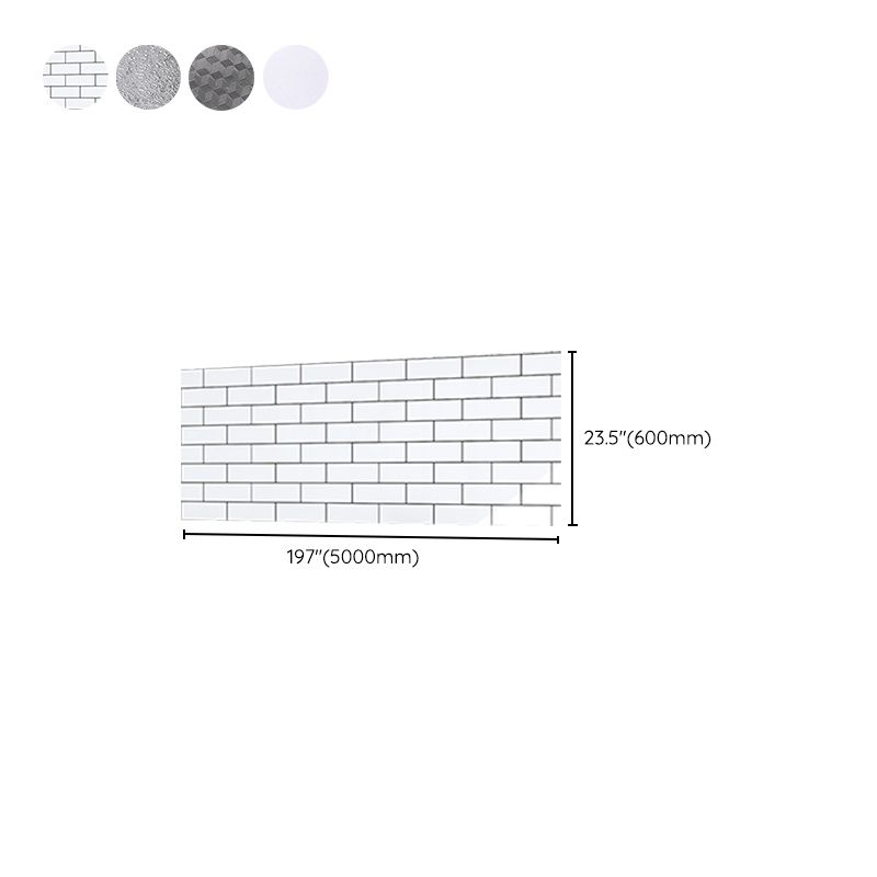 Modern Subway Tile Smooth Peel and Stick Backsplash Tile for Kitchen