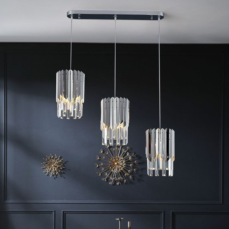 Cilinderlichtophanging hanger moderne eenvoudige kristallen hanglampen voor bed naast