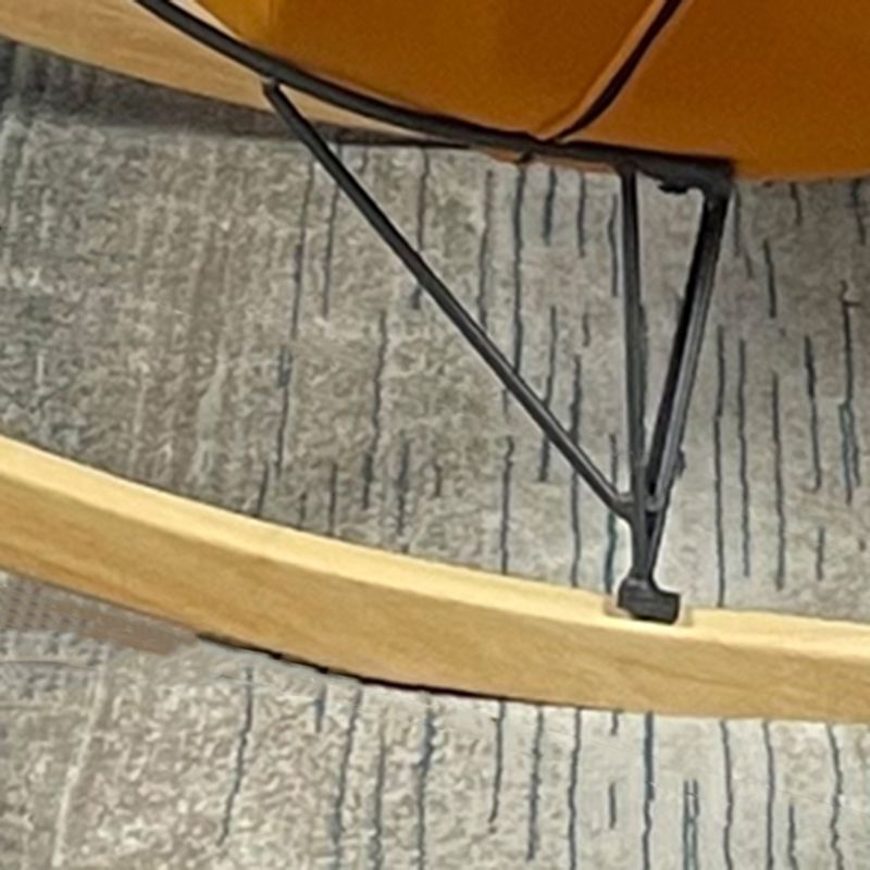 Contemporary Armless Accent Chair Faux Leather Lounge Chair with High Back