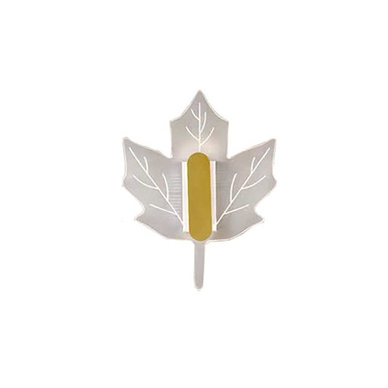 Contemporary LED Wall Lighting Acrylic Wall Mounted Fixture in Gold & Clear