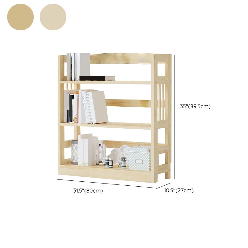 Scandinavian Open Shelf Bookcase Shelves Included for Home Office