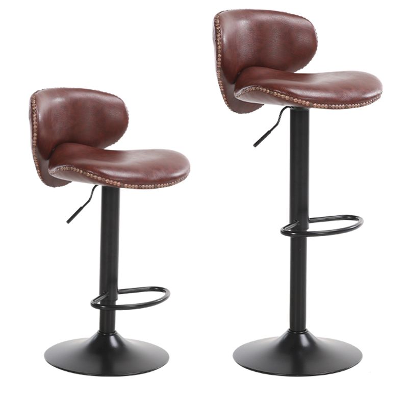 Modern Liftable Bar-stool PU Leather Counter Bar Stool with Metal Legs for Bristol