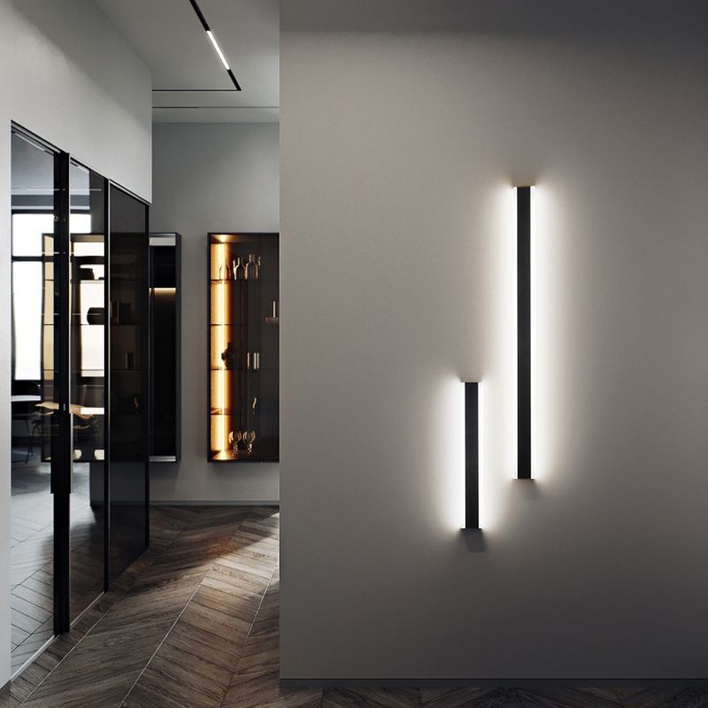 Linearer Schatten Metall Wandleuchter moderner Stil mit einer Lichtwandhalterung Leuchte