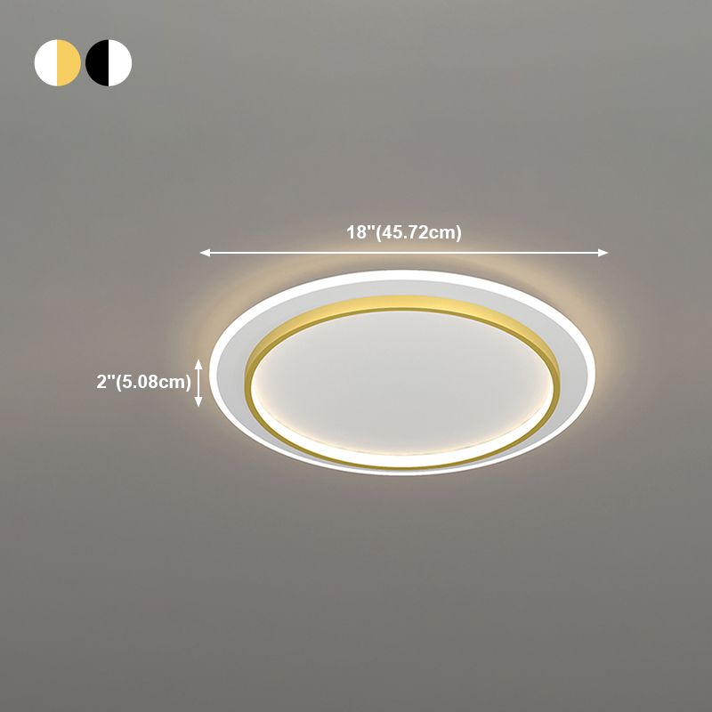 Lámpara de techo empotrada con forma geométrica de metal, estilo moderno, 2 luces, iluminación empotrada