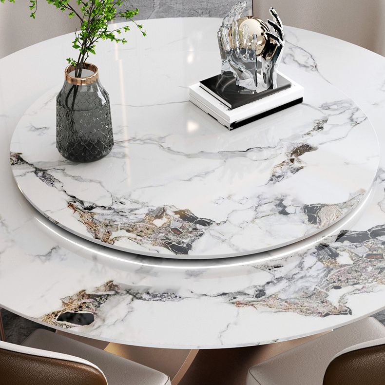 Modern Dining Set Stone 1/4/5/7 Pieces Dining turntable Furniture for Home