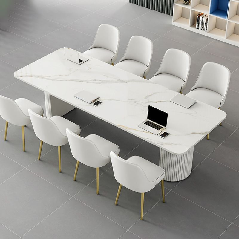 Modern Style Task Desk Rectangular Shape Office Desk with 2 Legs