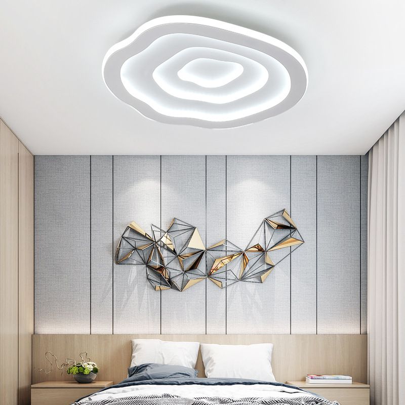 Witte bloem inbouw plafondverlichting armatuur minimalistische LED acryl inbouwlamp