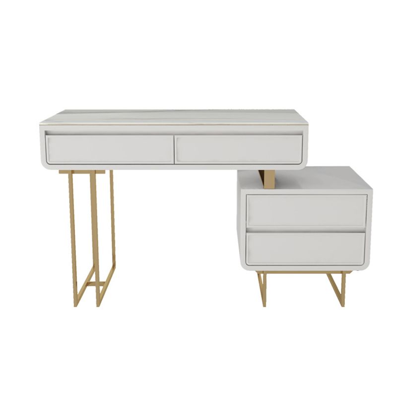 Luxurious Make-up Vanity Stone Top Vanity with 2/4 Storage Drawers