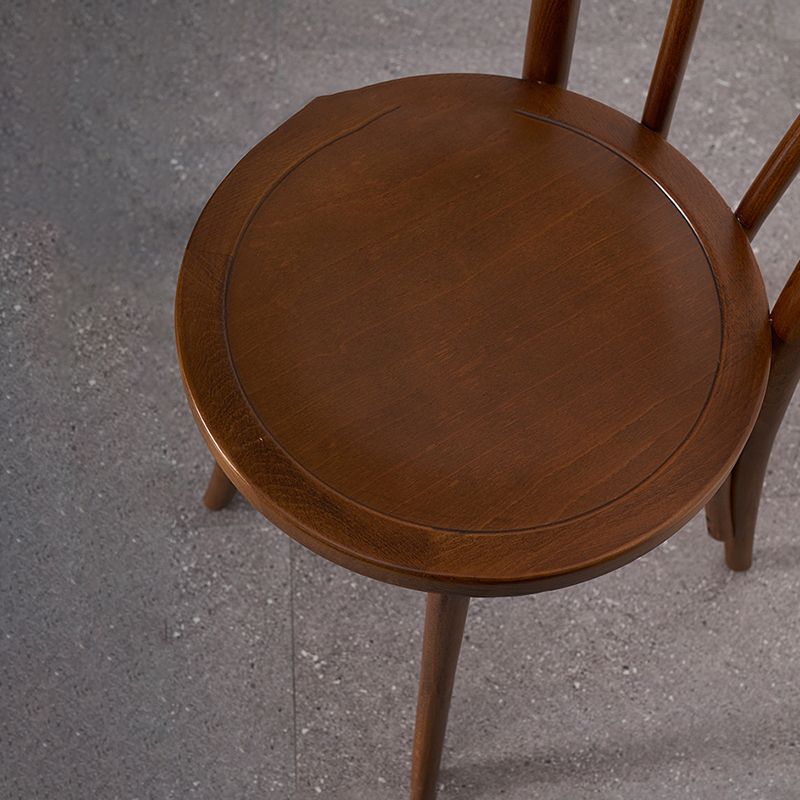 Solid Wood Side Chair Modern Windsor Indoor Dining Chair for Home