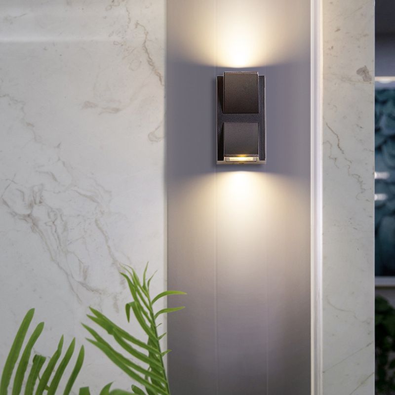 Multi -Lichter Geometrische Wandmontage moderner Metallwandscheibe in Schwarz