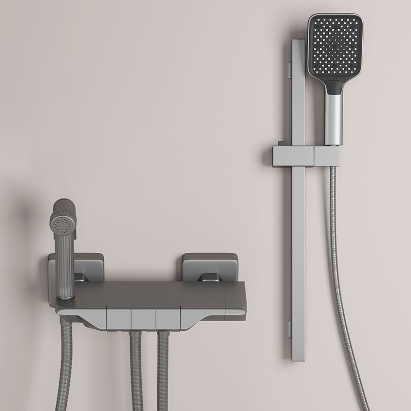 Push Button Shower System Wall Mount Handshower Square Shower System with Shower Hose
