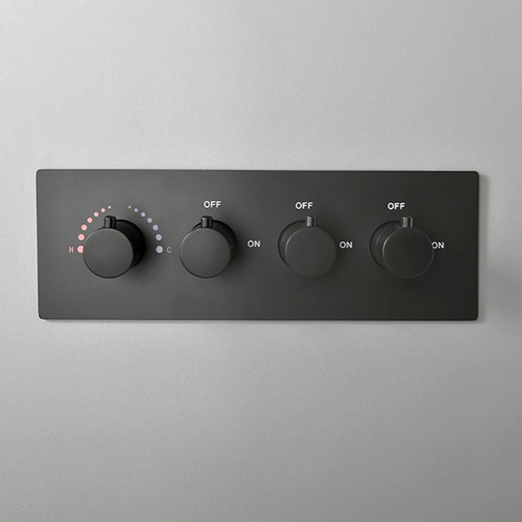 Modern Shower Trim Brass Slide Bar Included Adjustable Shower Head Shower Combo