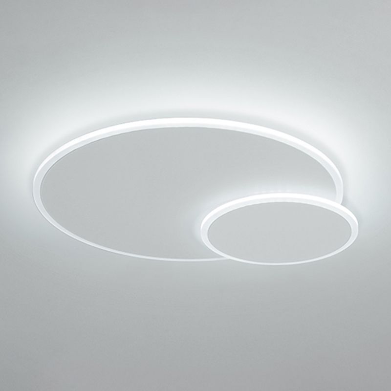 Metal Circular Techo Flush Montaje Luce de techo blanco LED nórdico Lámpara de techo blanco