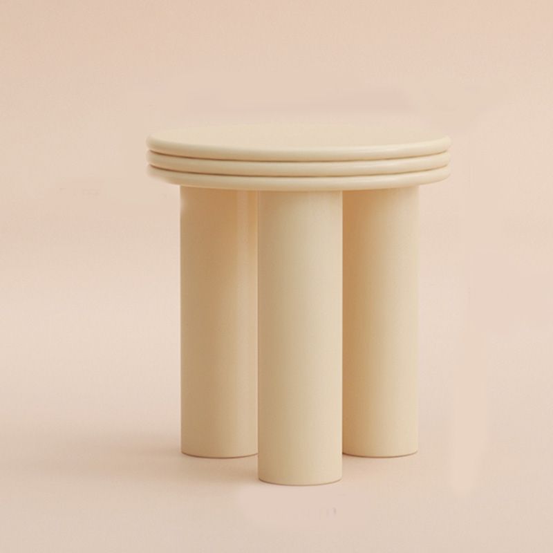 Modern Round Side Table 3 Legs End Table with Round Wood Top