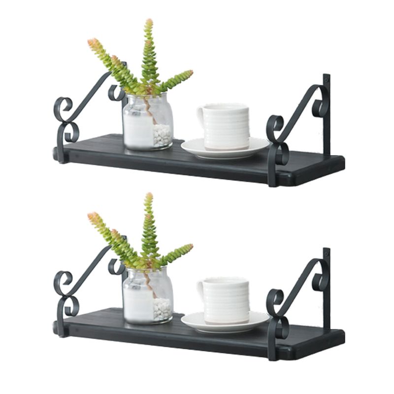 Closed Back Bookshelf Glam Style Wall Mounted Bookcase for Office Home Study Room