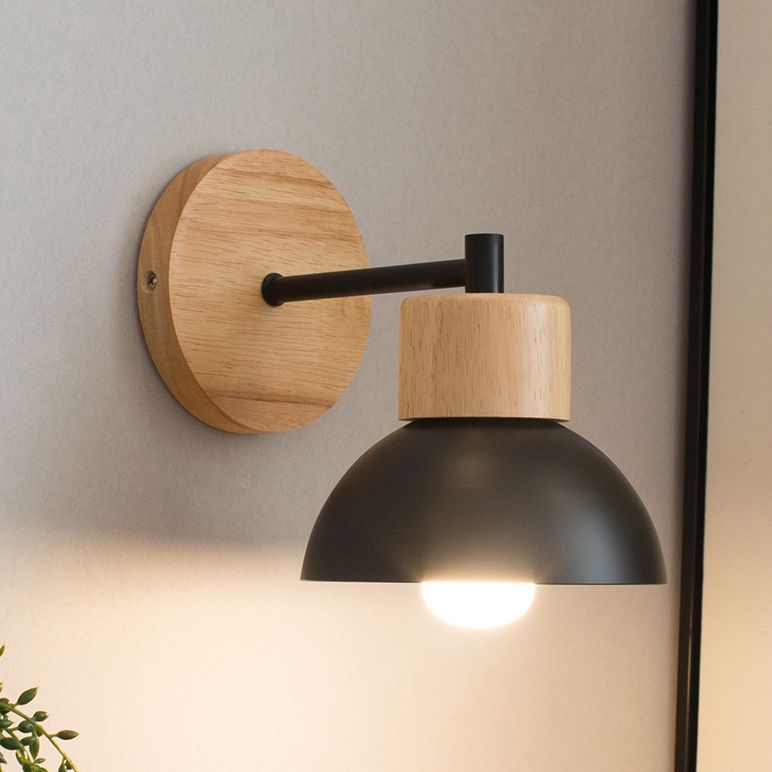 Contemporary Dome Wall Mounted Lights Metal Wall Mounted Lamp for Bedroom