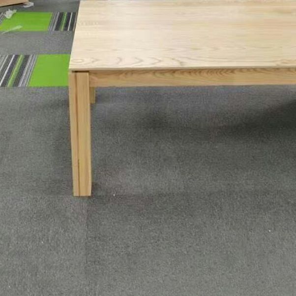 Mesa de comedor rectangular Mesa fija moderna de madera maciza con 4 patas