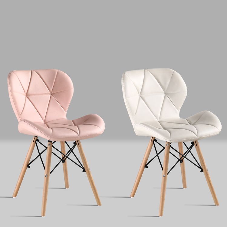 Modern Style Wood Chairs Set Wingback Side Kitchen Dining Chair (Set of 4)