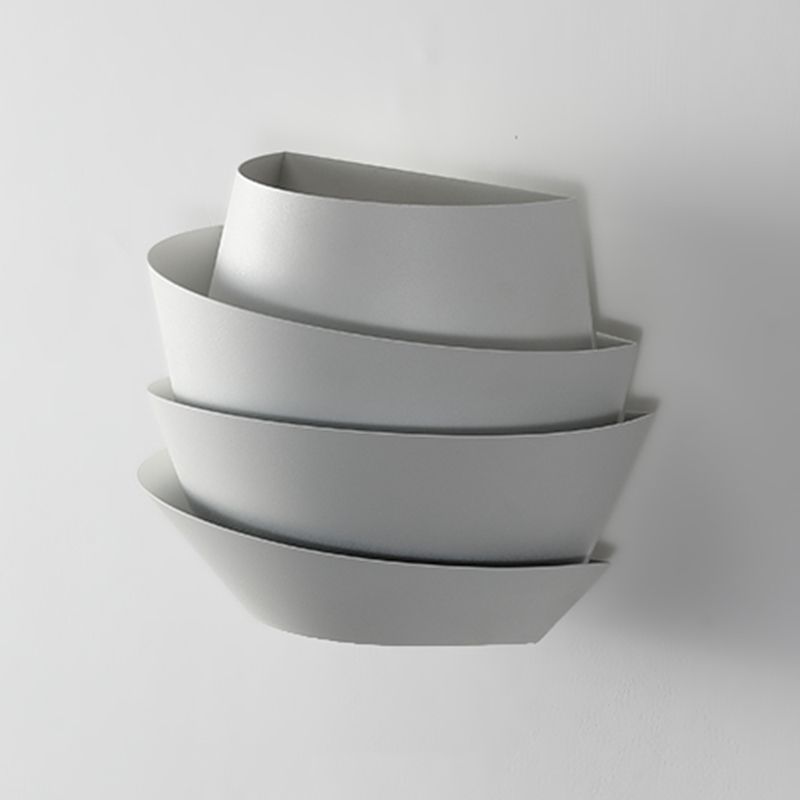 2 - Light Kids Style Wall Mounted Fixture Unique Metal Wall Sconce in White